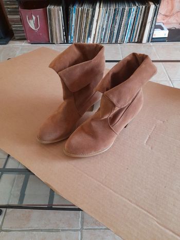 Bottine imitation daim