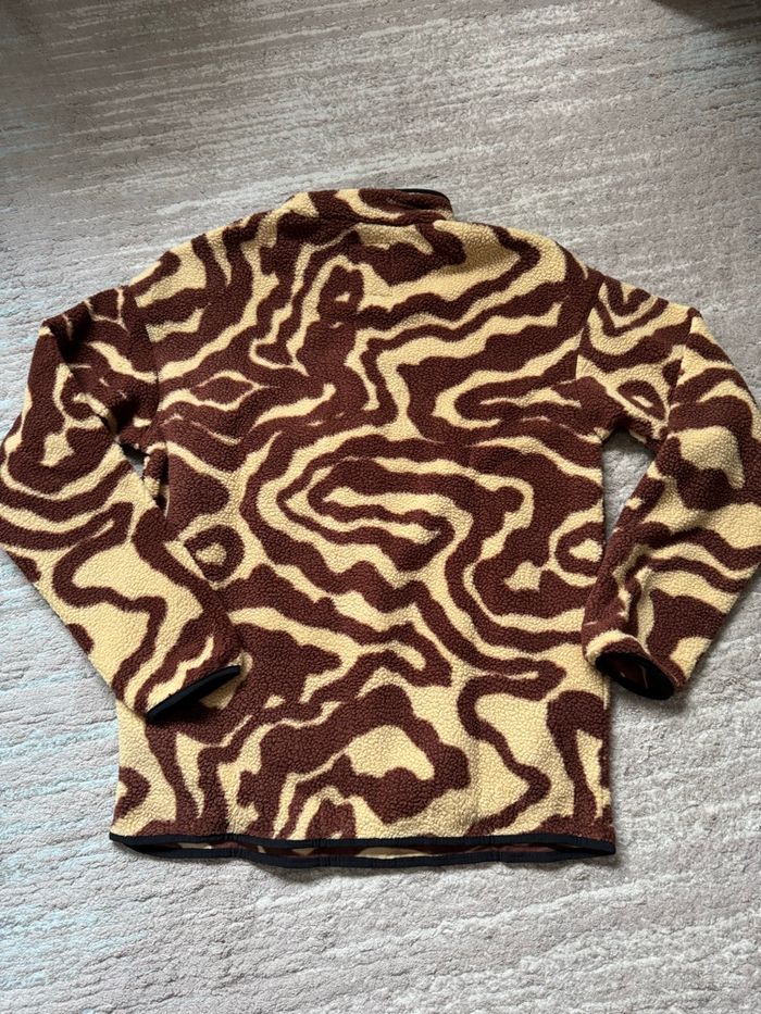 Sweat polaire Columbia Sherpa Helvetia II Printed Half Snap Fleece Placket Rust Green/Beige - photo numéro 4