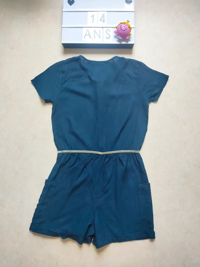 Combinaison short bleu taille 14 ans monoprix - photo numéro 7