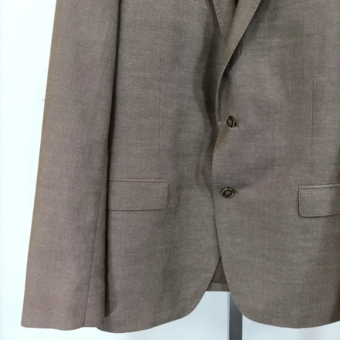 Veste de costume marron Griffe Noire - Taille 54 A477 - photo numéro 5