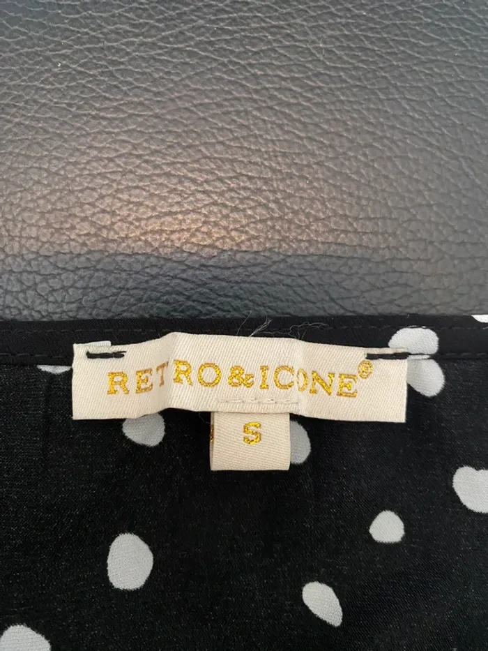 Robe portefeuille à pois Retro & Icone – Taille S - photo numéro 3
