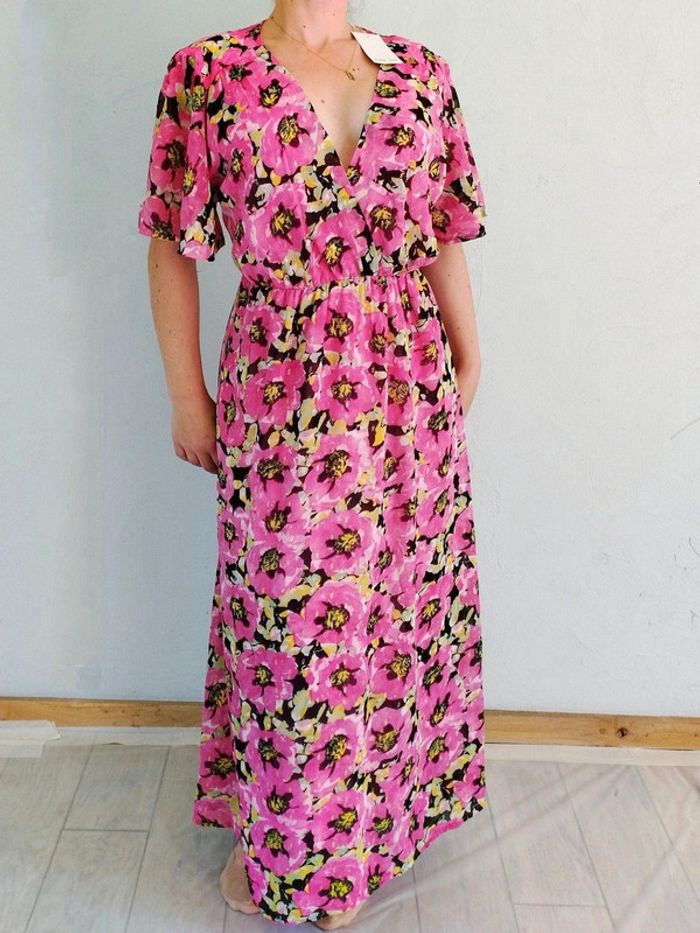 Robe longue fleurie - Archie Love - M/L - Neuf Étiquette - photo numéro 3
