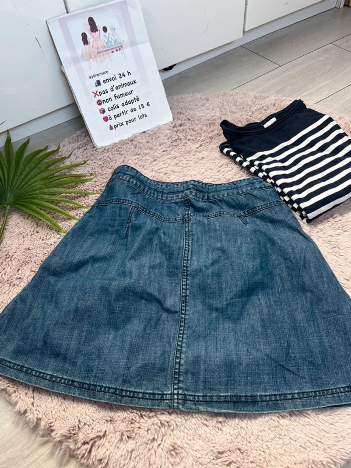 jupe en jean évasée - photo numéro 2