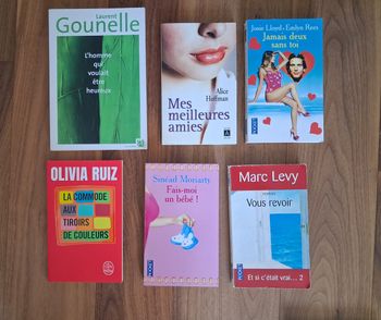 Lot de 6 romans dont 1 offert