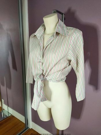 Chemise rayé vintage Y2k