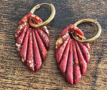 Boucles d'oreilles faites mains