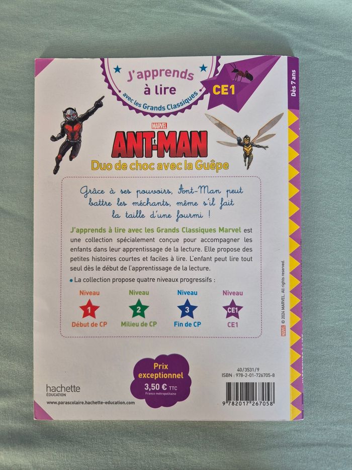 Ant-Man - Duo de choc avec La Guêpe (J'apprends à lire CE1) - photo numéro 2