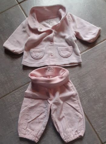 Ensemble veste pantalon fille petit kimbaloo 1 mois