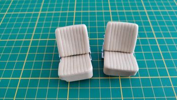 Lot x2 sièges avant pièce détachée miniature Maisto Bmw 502 1955 1/18 1/18e 1/18ème #C63