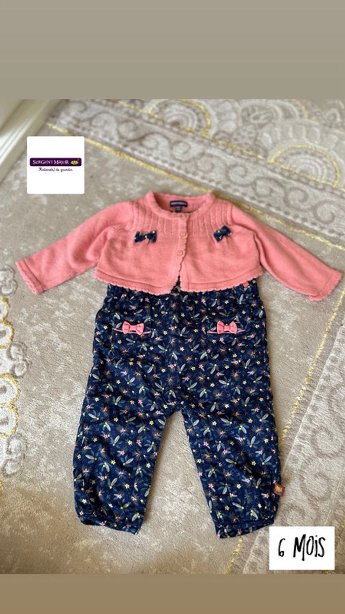 Ensemble Sergent major taille 6 mois