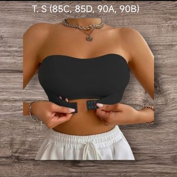 Brassière bandeau noir T. S (85C, 85D, 90A, 90B)