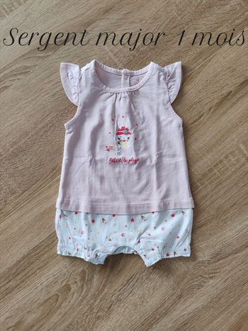 Barboteuse/Pyjama léger Sergent Major 1 mois