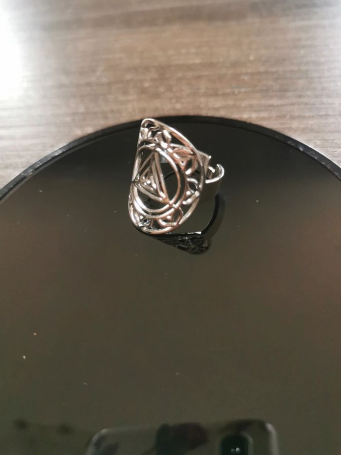 Bague femme motifs trinité ajustable - photo numéro 2