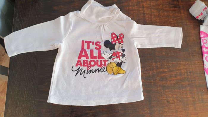 Tee-shirt avec col minnie 9mois