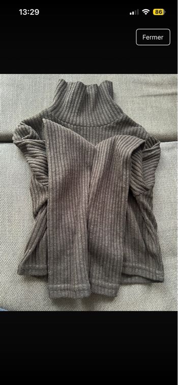 Pull croc top col roulé