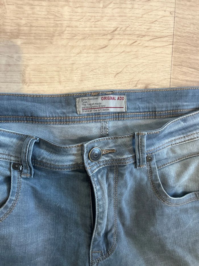 Short en jean long gris bleuté 36 - photo numéro 2