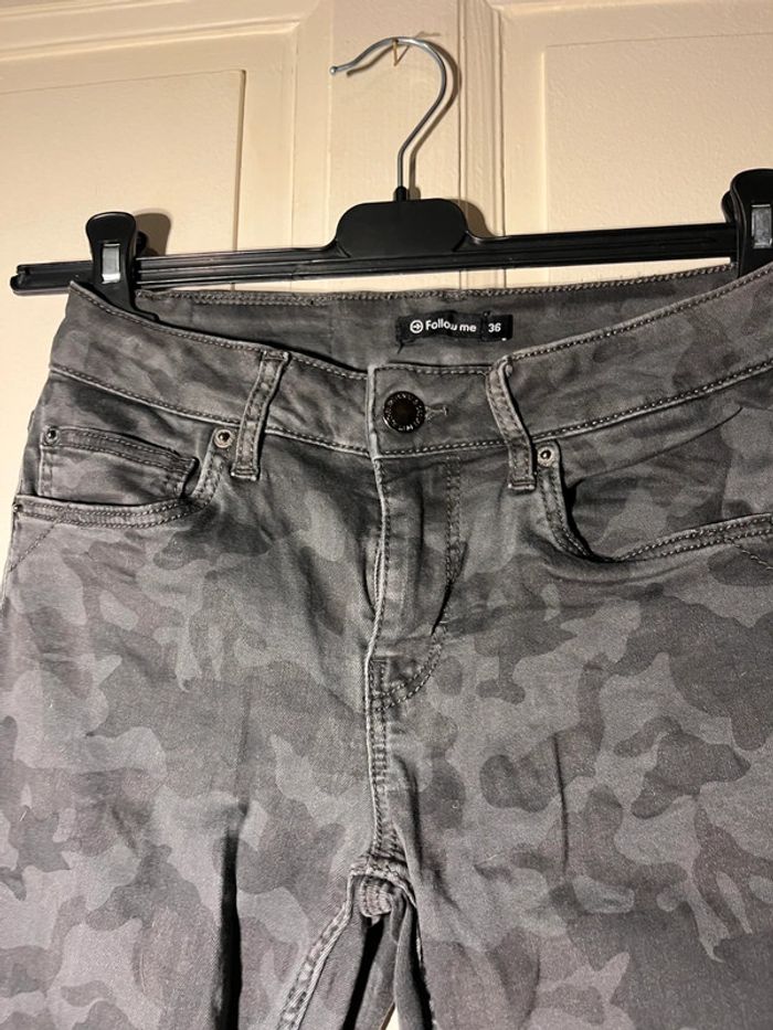 Jeans slim follow me taille 36 camouflage - photo numéro 3