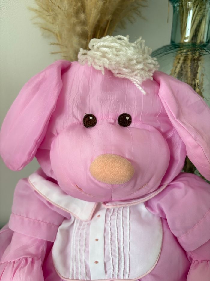 Chien rose puffalumps 35 cm - photo numéro 3