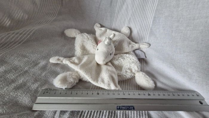 Doudou plat blanc Licorne Doudou et compagnie - photo numéro 7