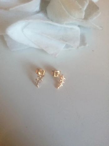 🌸Mini puces d'oreilles épi doré "Lou Yetu" 🌸