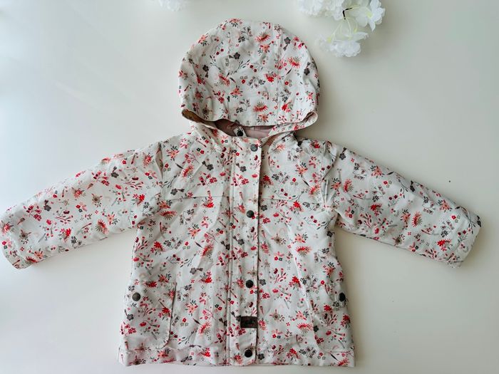 Parka/Veste fleurie 2 en 1 Vertbaudet fille 3 ans - photo numéro 3