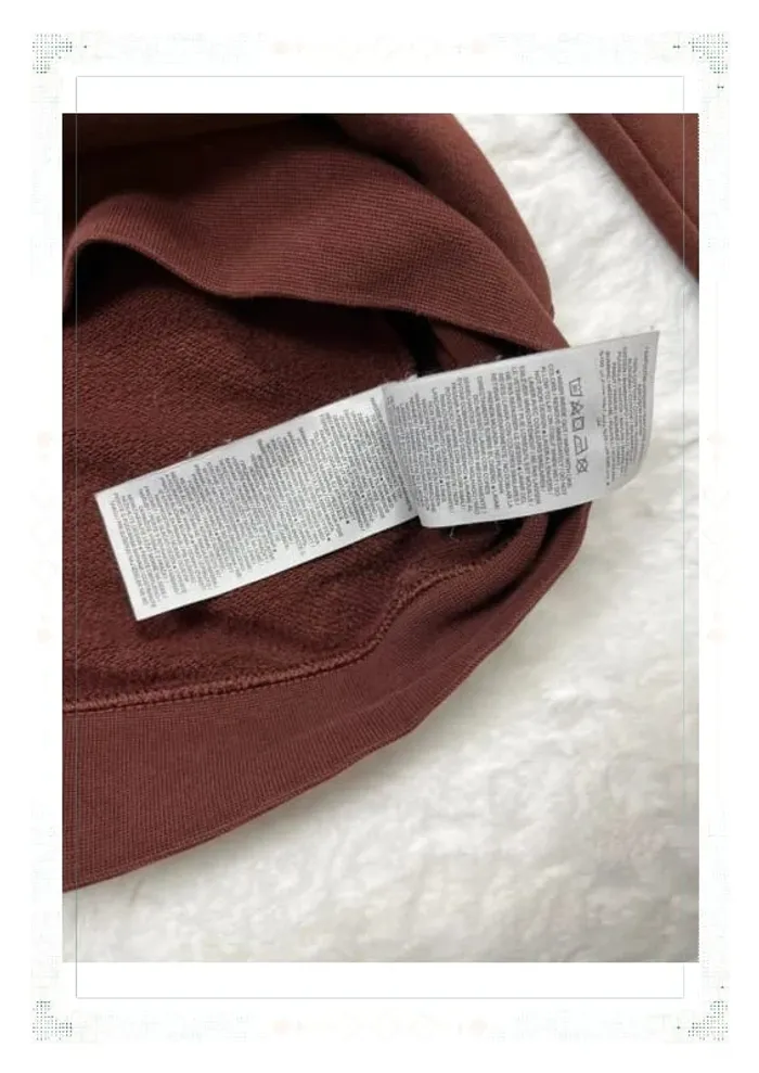 Nike pull à capuche bordeaux femme taille S - photo numéro 5