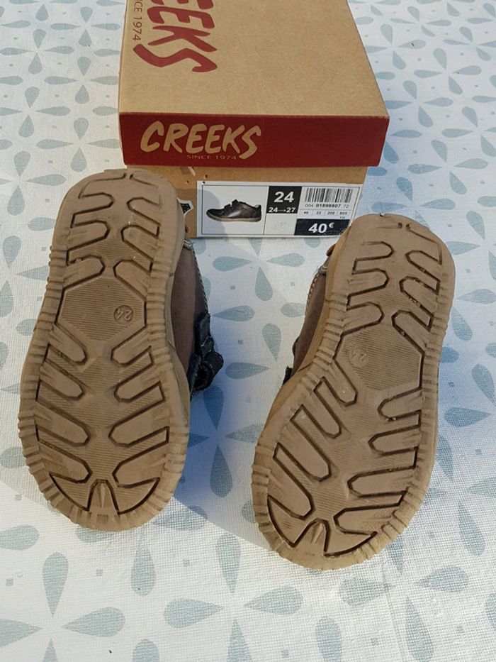 Chaussures cuir Creeks garçon pointure 24 - photo numéro 5