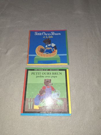 2 livres Petit ours brun