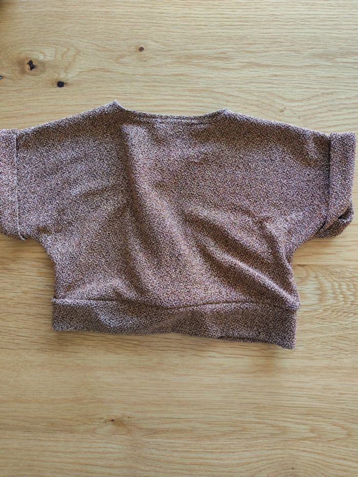 T-shirt crop top paillettes - photo numéro 3