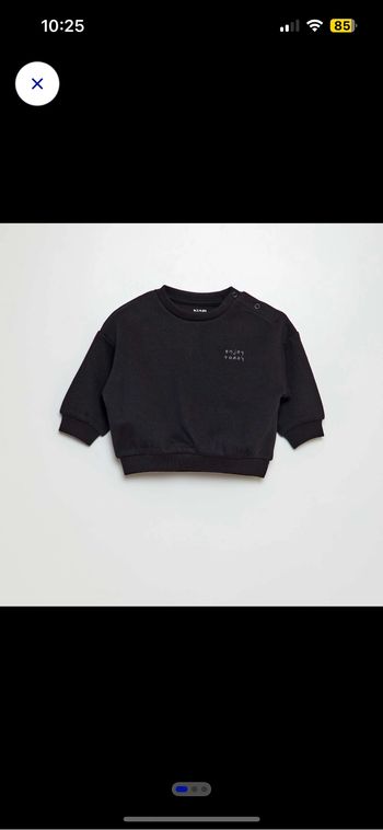 Pull molletonné noir