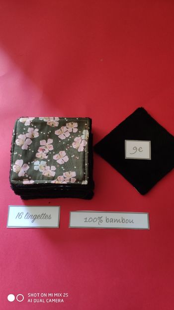 16 lingettes lavables, neuf
