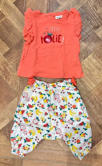 Ensemble haut pantalon été 6 mois
