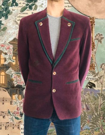 🇦🇹Blazer vintage autrichien en laine Distler wool tyrolean trachten blazer🇦🇹