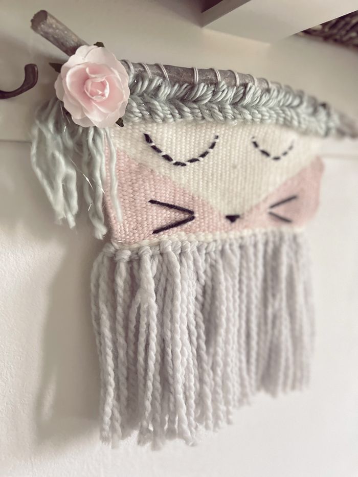 Décoration murale tissage laine - photo numéro 2