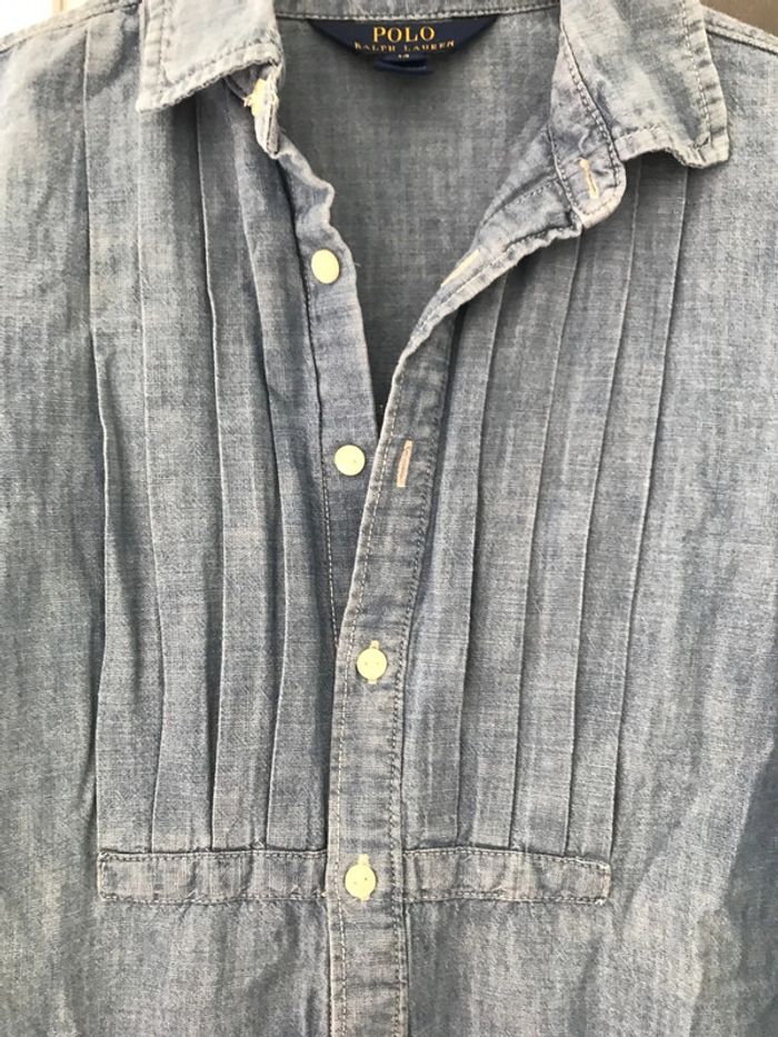 Chemise en jean blouse Polo Ralph Lauren 14 ans - photo numéro 2