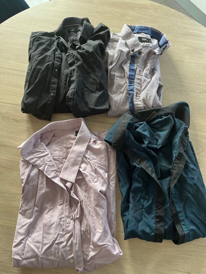 Lot chemises homme manches longues