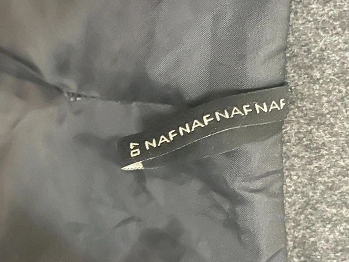 🍍 Manteau gris en laine Naf Naf 40 - photo numéro 3