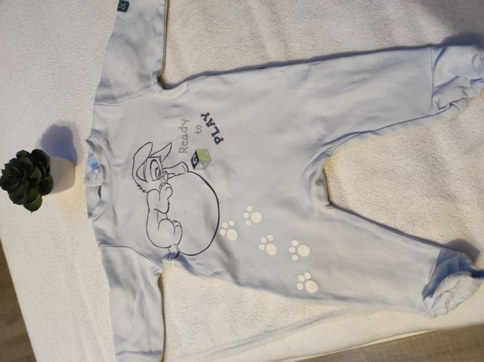 Pyjama léger La belle et le clochard - Taille 3 mois - Disney - photo numéro 2