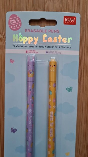 Legami Pâques 2025 Lapin et Poussin de Pâques = 2 Stylos Limited Edition Neufs