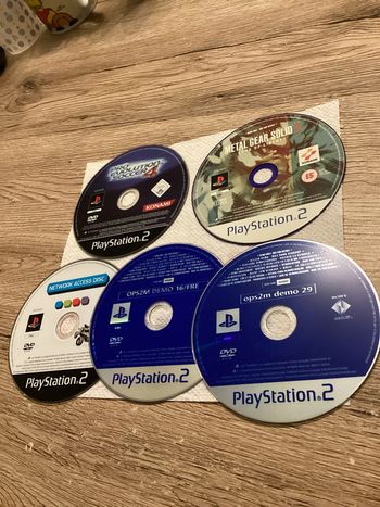 lot de 5 CD seul de jeu et démo ps2 Sony