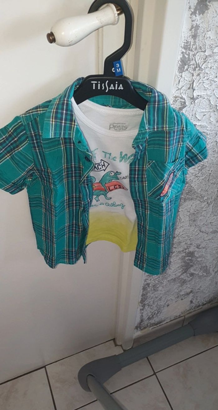 Chemise et débardeur 18 mois