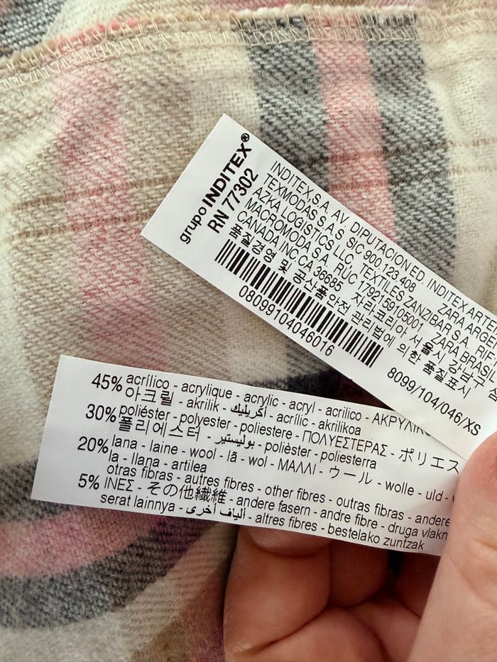 Veste à carreaux Zara neuve taille XS - photo numéro 6