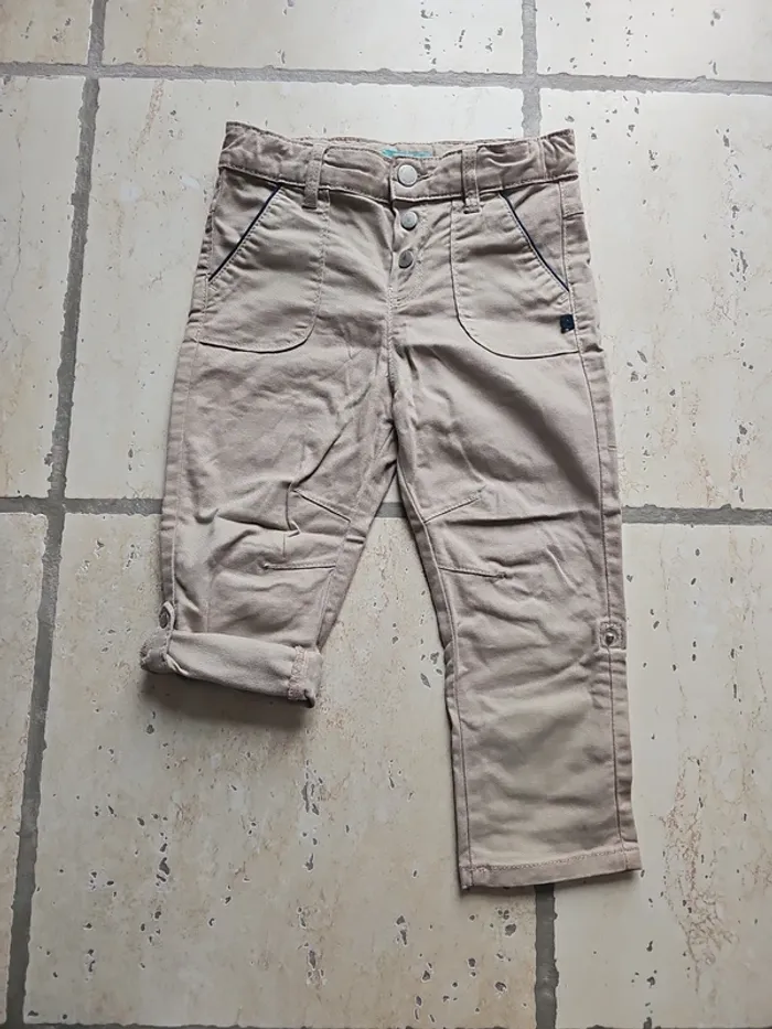 Pantalon chino beige - Obaïbi - 23 mois/86 cm - photo numéro 6