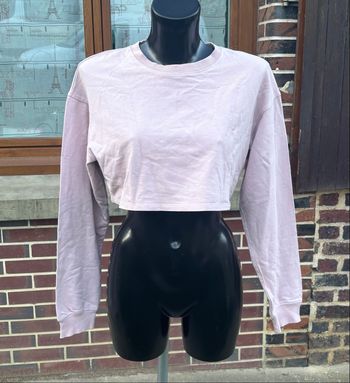 🌸 Sweat-shirt court Bershka – Taille 36/S