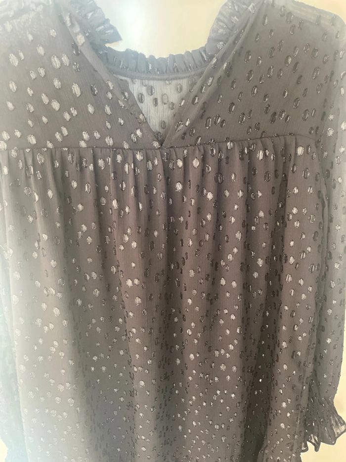Robe noire Etam plumetis brillant - photo numéro 9