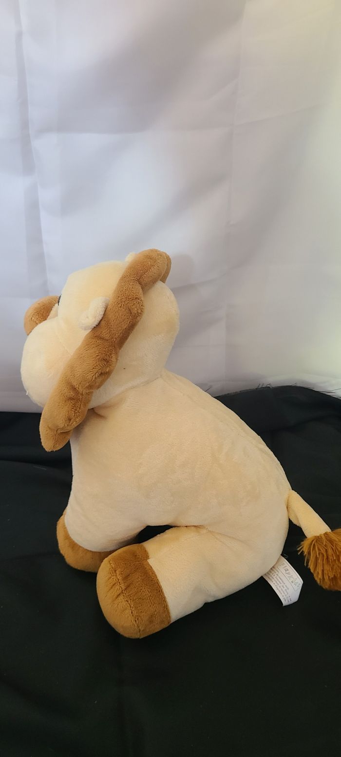 Doudou lion écru marron PLAYKIDS - photo numéro 4