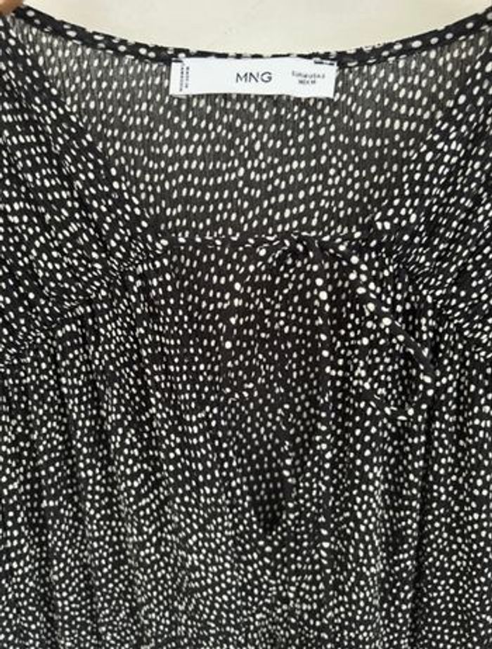 Robe longue Mango M noir et blanche - photo numéro 3