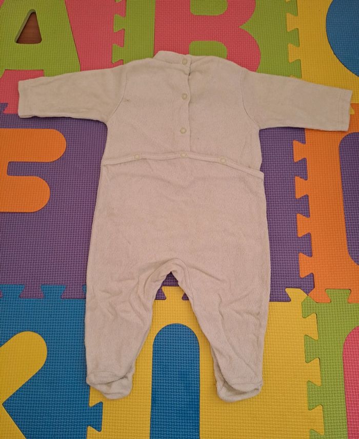 Pyjama grenouillère vert pâle ours, petit kimbaloo, taille 3 mois (62 cm) - photo numéro 2