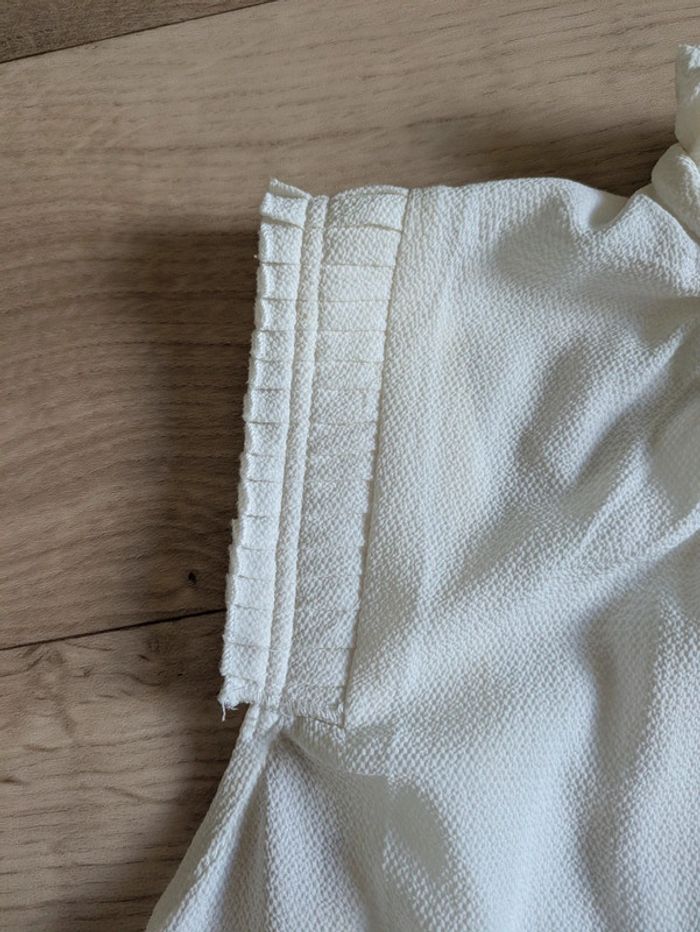 Blouse crème & blanche NafNaf 38 - photo numéro 7