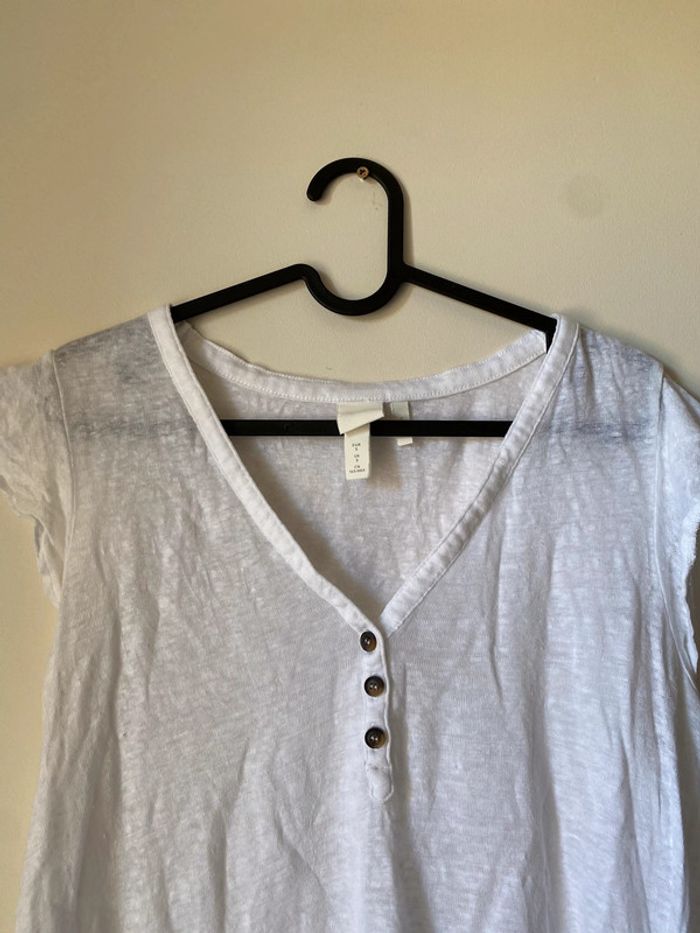 Haut blanc h&m - photo numéro 2